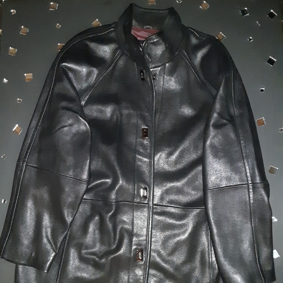 🔴Genuine leather walking coat - Picture 3 of 4